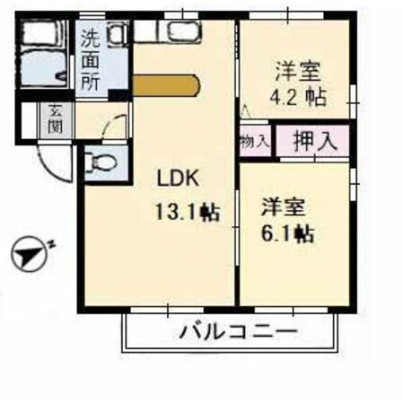 ファミール山門の物件間取画像